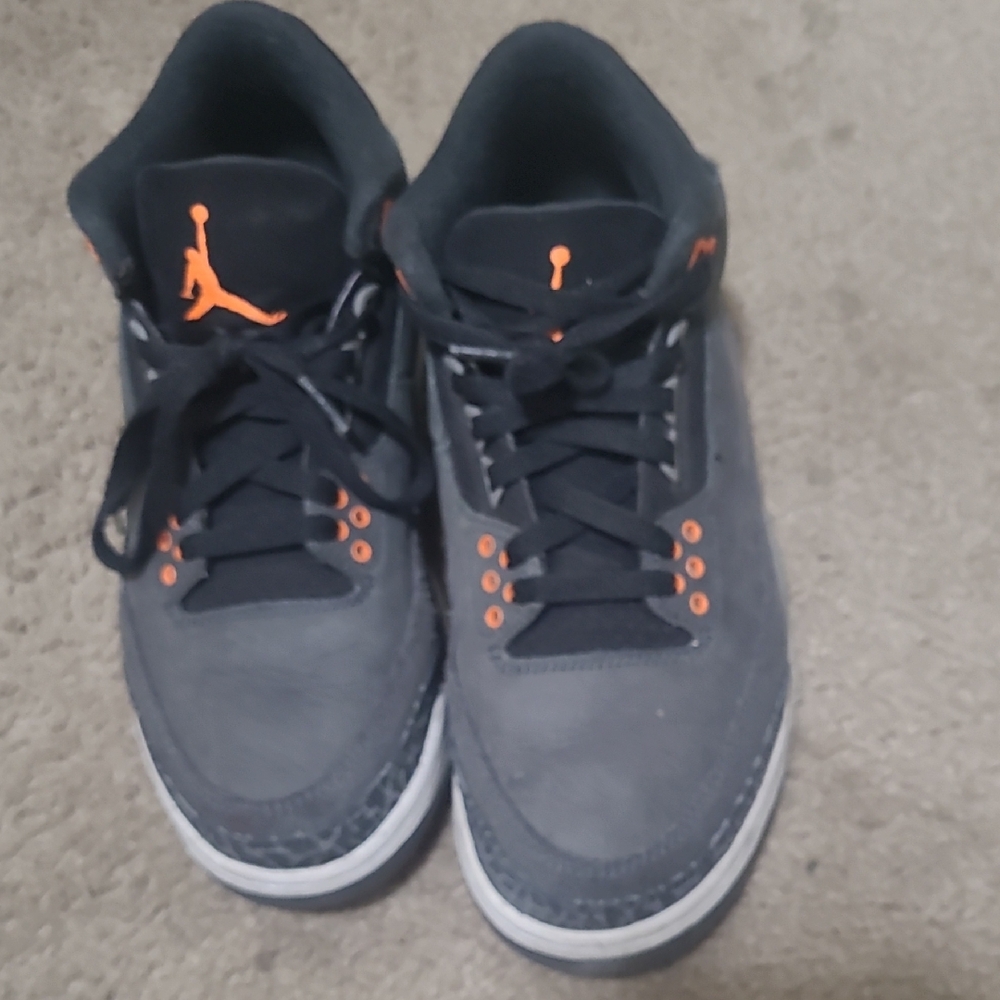 Jordan Black and Orange Sneakers Modern Low-Top Style